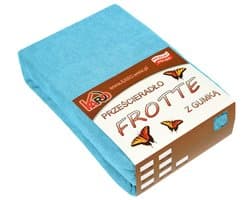 KARO - Frotte Hoeslaken - 180x200 cm - Turkos - Elastisch en Onderhoudsvrij