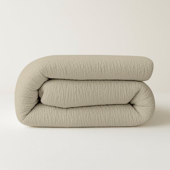 Felman 2-in-1 Mousseline Dekbed - Wasbaar Dekbed - Dekbed Zonder Overtrek - Beige - 140x200cm - Alle seizoenen