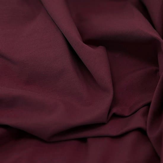 Kayori Tara Topper Hoeslaken Jersey Stretch - 140-160x200-220cm - Biologisch Katoen - Strijkvrij - Bordeaux