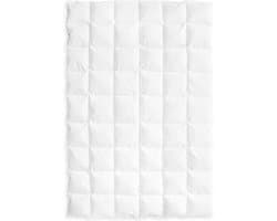 Ganzendons Dekbed 220x200cm – Dolomiti WINTER Dons Dekbed 2200g Vulling – 100% Katoenen Tijk Wit - Satijnen Bies – Wasbaar – Ademend en comfortabel – Warmteklasse 2