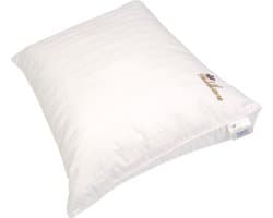 Polydaun Waldkrone Königshof hoofdkussen - katoenen tijk - GRS gerecyclede Comfort-O-Bol vulling - 900 gram - navulbaar - 60x50x10/0 cm