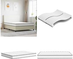 vidaXL Binnenveringmatras middelhard 160x200 cm - Binnenveringmatras - Binnenveringmatrassen - Tweepersoonsmatras - Tweepersoons Matras