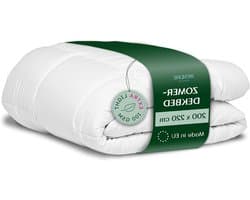 Zomerdekbed - Licht dekbed - Comfortabel slapen - Extra lichtgewicht - 200x220 cm - Wit