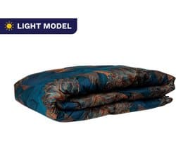 Zelesta Wonderbed Light Royal Flowers 140x200cm - Dekbed zonder overtrek - 30 dagen proefslapen - Wasbaar hoesloos dekbed - Bedrukt dekbed - Dekbed met print - Zomerdekbed