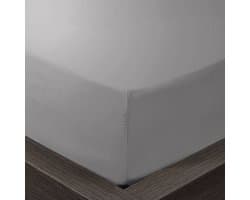 Beau Maison - Hoeslaken 100% Hoogwaardig Katoen - Grijs - 160x200 + 35cm