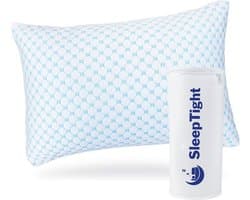 Sleeptight Hoofdkussen Nekklachten Verstelbaar - Traagschuim Slaapkussen - Ergonomisch Hoofdkussen Zijslaper - Orthopedisch Memory Foam Kussen- Verkoelend Design - 70x50x16cm