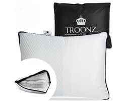 Troonz Hoofdkussen Pocket Pillow Plus 60x70 cm - Ergonomisch Kussen met Pocketveren - Zijslaap kussen - Rugslaap Hoofdkussen