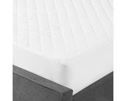 BELIANI Villuerca - Matrastopper - Wit 160 x 200 cm - Japara katoen