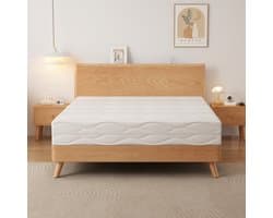 Re-purelife® Pocketvering Matras 160x200 H3 (stevig) en H4 (extra stevig) - 7-Zonen Matras 2-Zijdig & Afneembare Hoes - Hoogwaardige Pocketvering Kern - Boxspring Gevoel - Wit-Grijs - Oeko-TEX Gecertificeerde Veiligheid