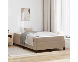 Tweepersoonsbed | Dubbelbed | Volwassenenbed | Bedframe met matras Cappuccino 120 x 190 cm Kunstleer