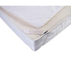 Omkeerbare matrastopper van merinowol - Luxe beddengoed 160x200 cm