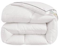 JeiibrZui Donzen Dekbed - Down Comforter King Size - Fluffy En Warm All-Season Met Sojavezel Vulling - 1 Stuk - Voor Iedereen + Wit