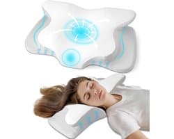 Orthopedisch Hoofdkussen met Nekondersteuning, Traagschuim Kussen voor Alle Slaaphoudingen