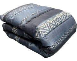 Dubbelzijdig Dekbed zonder Overtrek - 240x220cm - Donkerblauw/Lichtblauw - Wasbaar Dekbed - Hoesloos Dekbed - Tweepersoons Dekbed