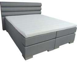 Slaaploods.nl Romance - Boxspring inclusief matras - 180x200 cm - Grijs