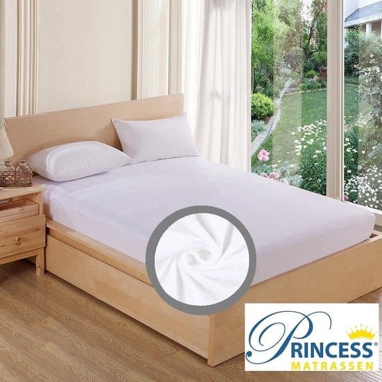 Comfortabele Zachte Molton Hoeslaken - Katoen-Stretch- Rondom Elastiek-2Persoons- Lits-Jumeaux-160x220x30cm-Wit