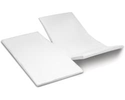 Cinderella - Topper Hoeslaken met dubbele split - Jersey - 180x200/210 cm - Wit