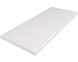 3D Natuur Latex Topdekmatras - 140x200 - 8 cm dik - Anti-Allergie - Afritsbare en wasbare hoes