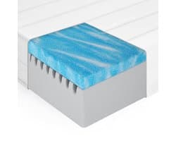 Matras - 7 Zones - 140x200 - koudschuim - gel - premium plus tijk - Gemiddeld