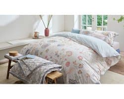 Pip Studio Mumbai Morning dekbedovertrek - Lits-Jumeaux - 240 x 200/220 cm - Licht blauw