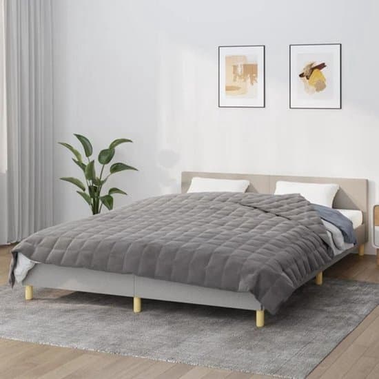 Gewichtsdeken – Verzwaringsdeken – Zwaartedeken – Verzwaarde Deken – Therapiedeken – 220x235 cm – 15 kg – Soft Ademend Polyester – Gequilte Vakverdeling