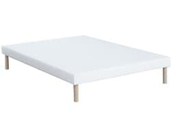 Vente-unique Set 140 x 190 cm boxspring + pocketverenmatras 5 zones en verkoelende tijk van 28 cm dik - KOROVOU van YSMÉE