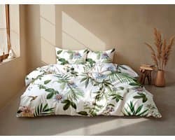 Zohome Dekbedovertrek Passione - Multi - Bloemen - Dekbedovertrek 200x200/220 cm - 100% Microvezel - Tweepersoons Dekbedovertrek