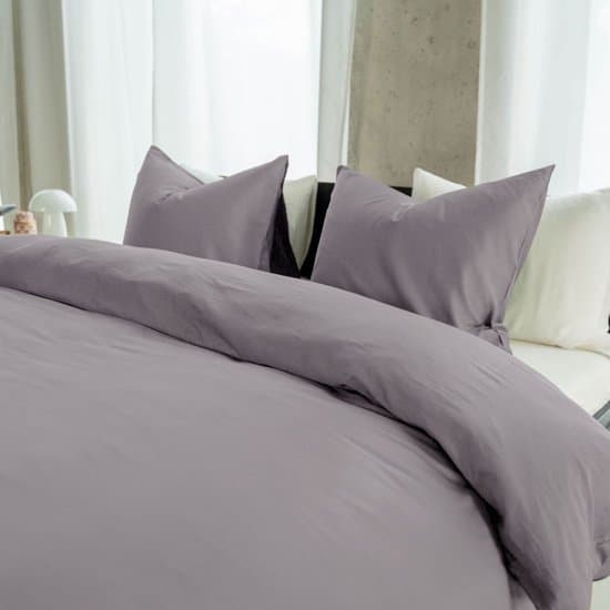 Kayori Emma Dekbedovertrek Katoensatijn - 240x200-220 +2 slopen - Lits-jumeaux - Lila