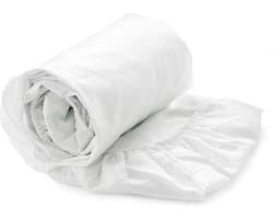 Hoeslaken Percal Katoen - Topdekmatras Wit - 180x200 - 100% Katoen - Oeko-Tex gecertificeerd