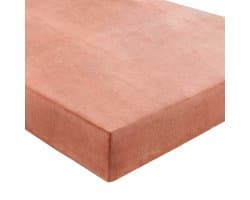 Velvet Hoeslaken - Fluwelen Hoeslaken - Flanel Velours Hoeslaken -Hoogwaardige Kwaliteit - Fluweel Zacht - 160x200 cm - Oud Rose