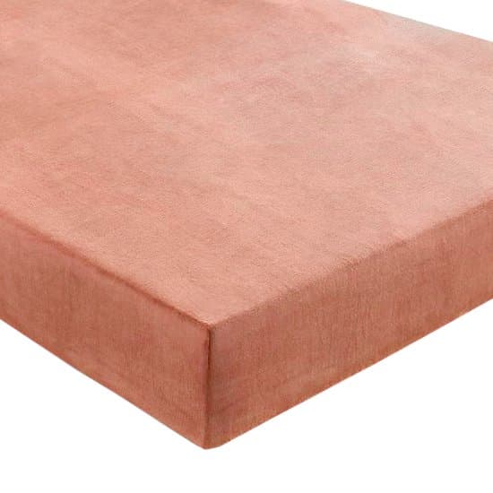 Velvet Hoeslaken - Fluwelen Hoeslaken - Flanel Velours Hoeslaken -Hoogwaardige Kwaliteit - Fluweel Zacht - 160x200 cm - Oud Rose