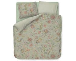 Pip Studio Mumbai Morning dekbedovertrek - Lits-Jumeaux XL - 260 x 200/220 cm - Licht groen