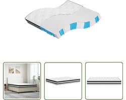vidaXL Pocketveringmatras - Pocketveringmatrassen - Matras Pocketvering - Matras Pocketveren - Pocketveringmatras middelhard 160x200 cm