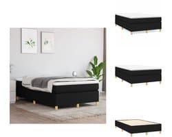 vidaXL Bedframe - Bedframe - Bed - Slaapmeubel - Bedframe zonder matras 120x200 cm stof zwart
