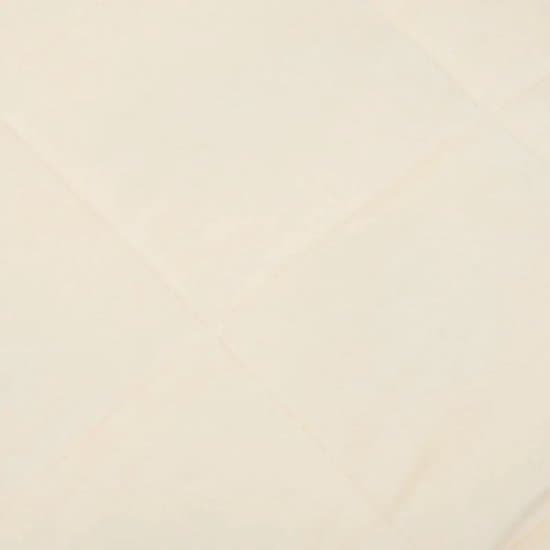 vidaXL - Verzwaringsdeken - 155x220 - cm - 7 - kg - stof - lichtcrèmekleurig