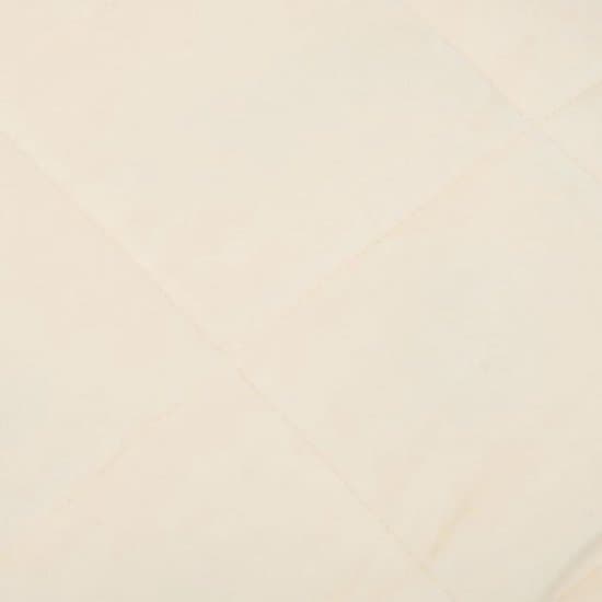 vidaXL - Verzwaringsdeken - 137x200 - cm - 10 - kg - stof - lichtcrèmekleurig