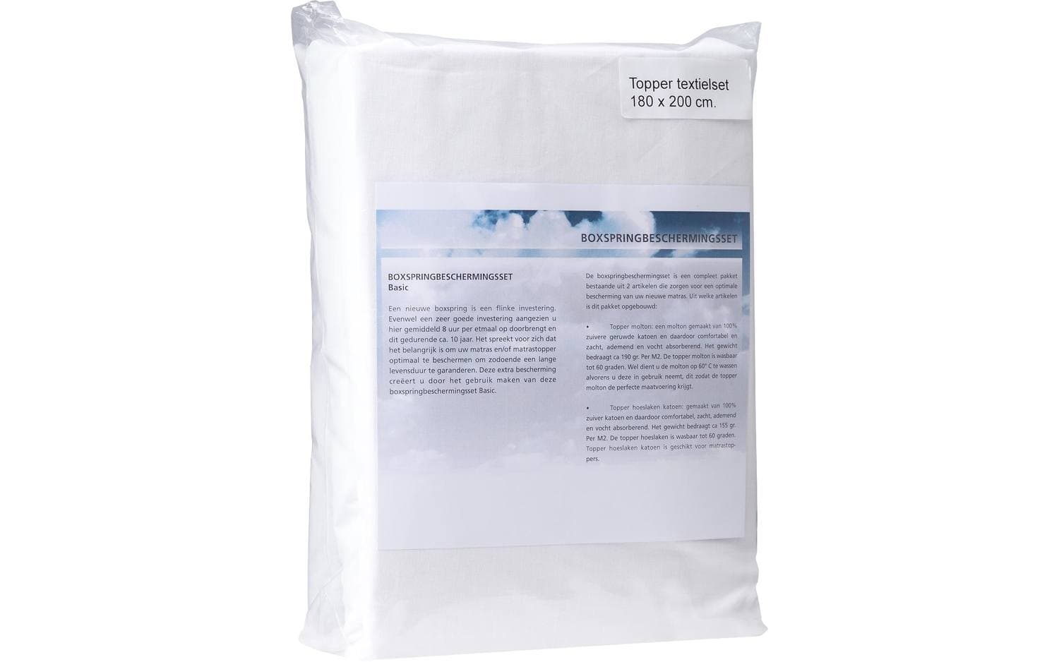 Goossens Boxspringbeschermingsset Infinity Bbs, (molton + hoeslaken) 90 x 200 cm katoen