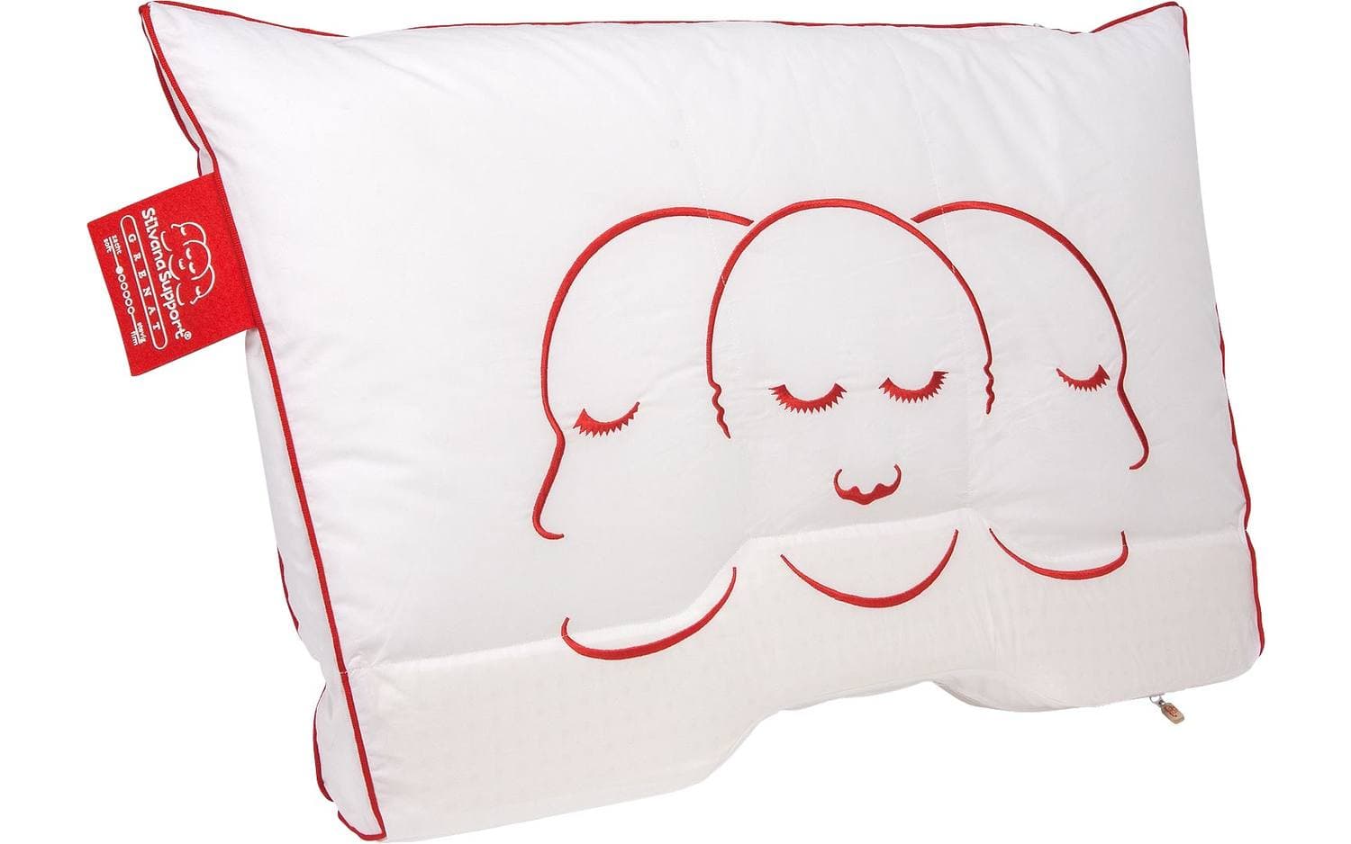 Silvana Silvana Hoofdkussen Silvana, Support rood (care) grenat 50 x 70 cm