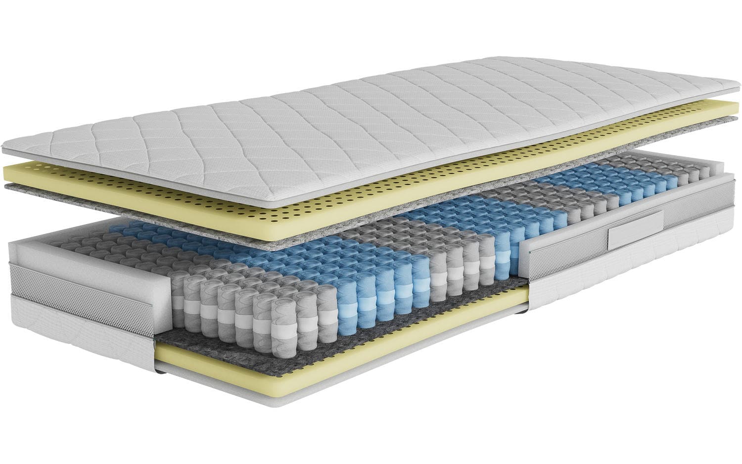 Goossens Basic Matras Shapes 2, 140 x 200 cm pocketvering