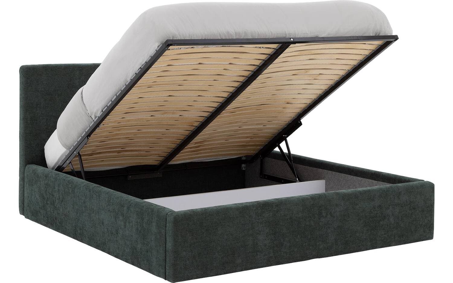 Goossens Bedframe Mysen Storage, 180 x 200 cm met storage, met 2x lattenbodem