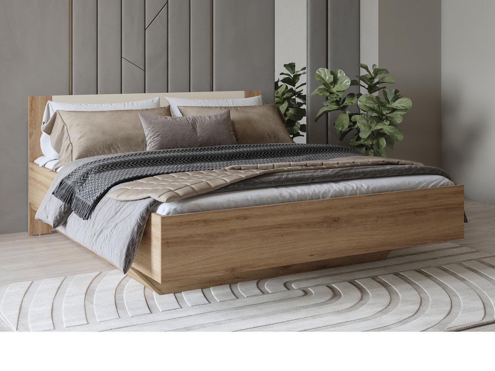 Bed VERTIGO 160x200 cm sauvage eik