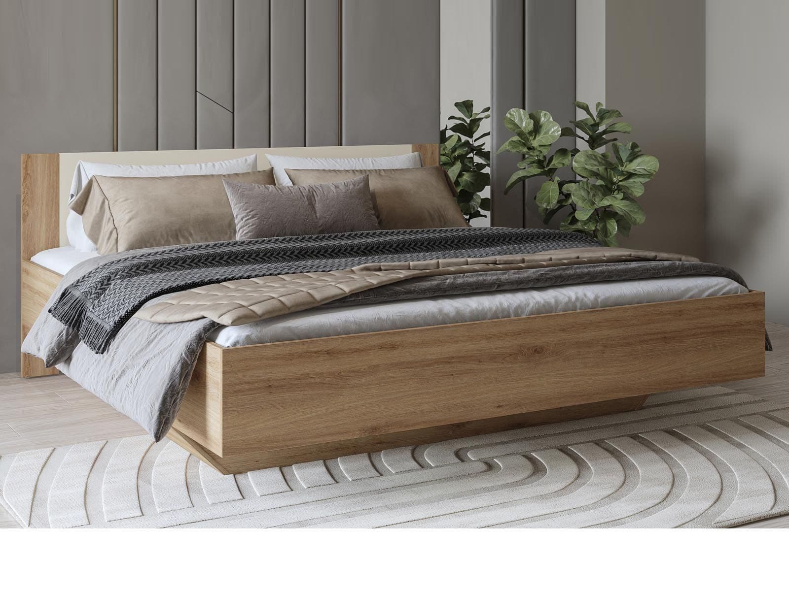 Bed VERTIGO 180x200 cm sauvage eik