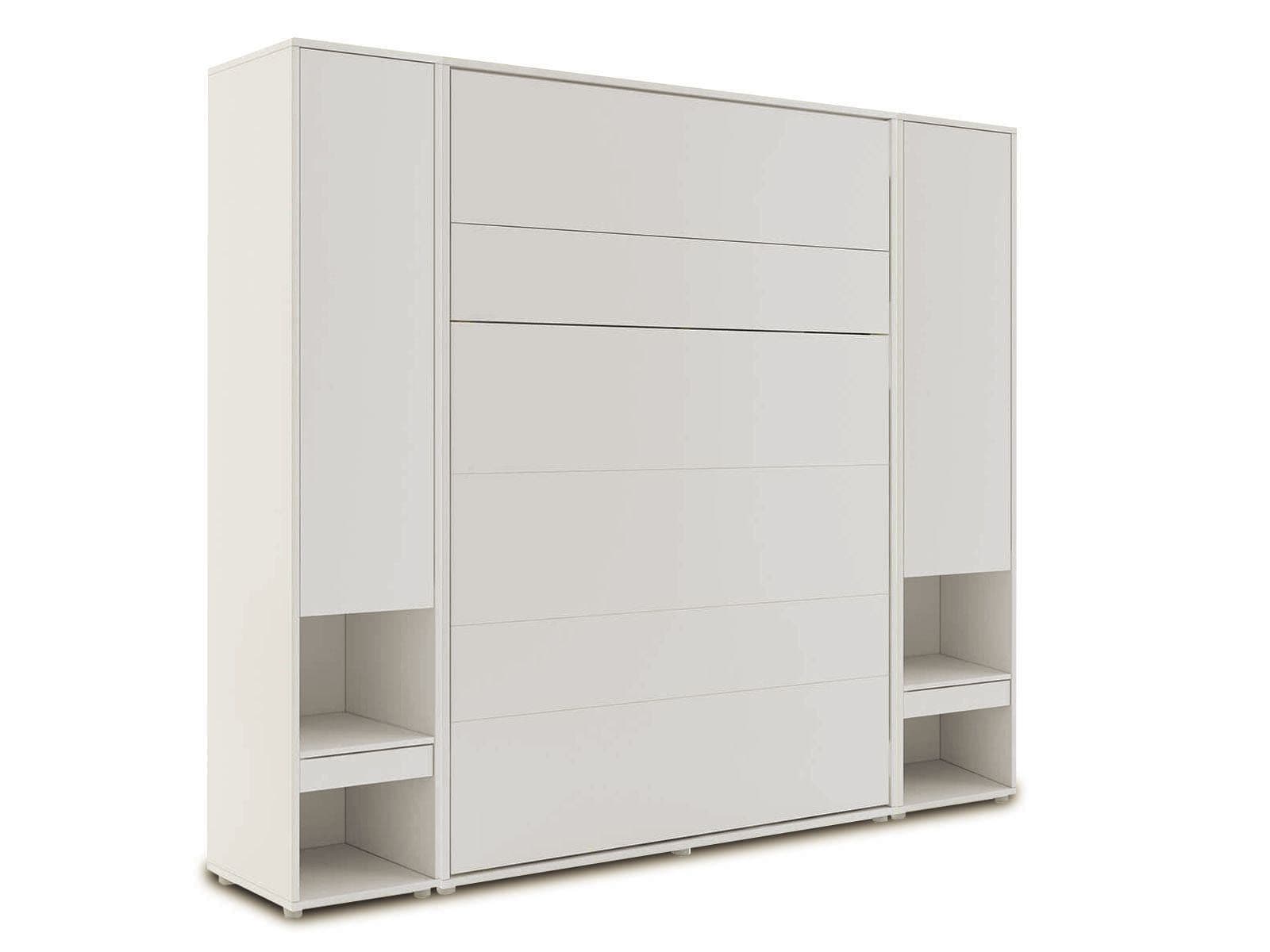 Opklapbed CONCEPTION PRO 140x200 cm kasjmier (verticaal) met kasten en matras