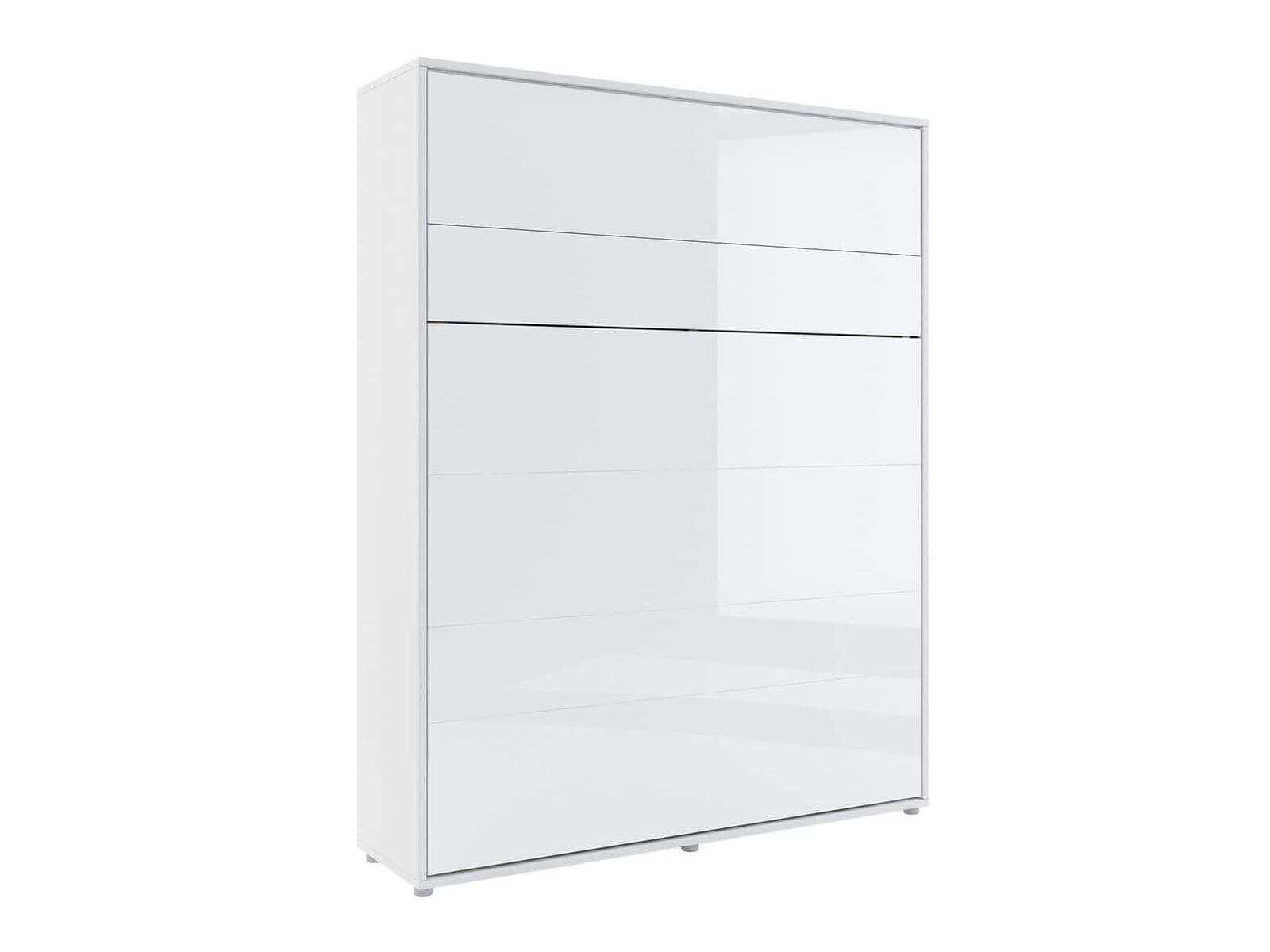 Opklapbed CONCEPTION PRO 160x200 cm wit/hoogglans wit (verticaal)