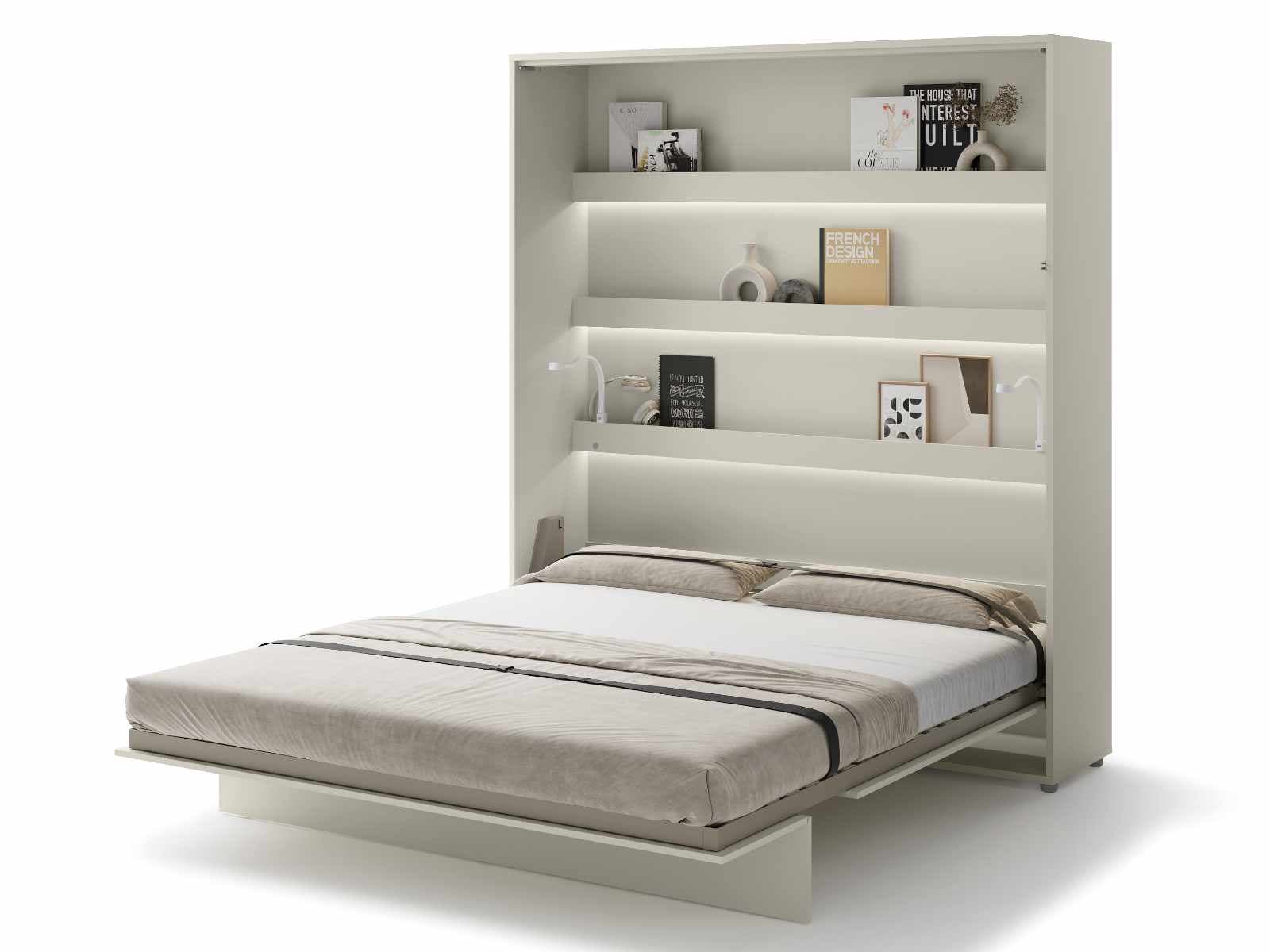 Opklapbed CONCEPTION PRO 180x200 cm kasjmier (verticaal) met matras