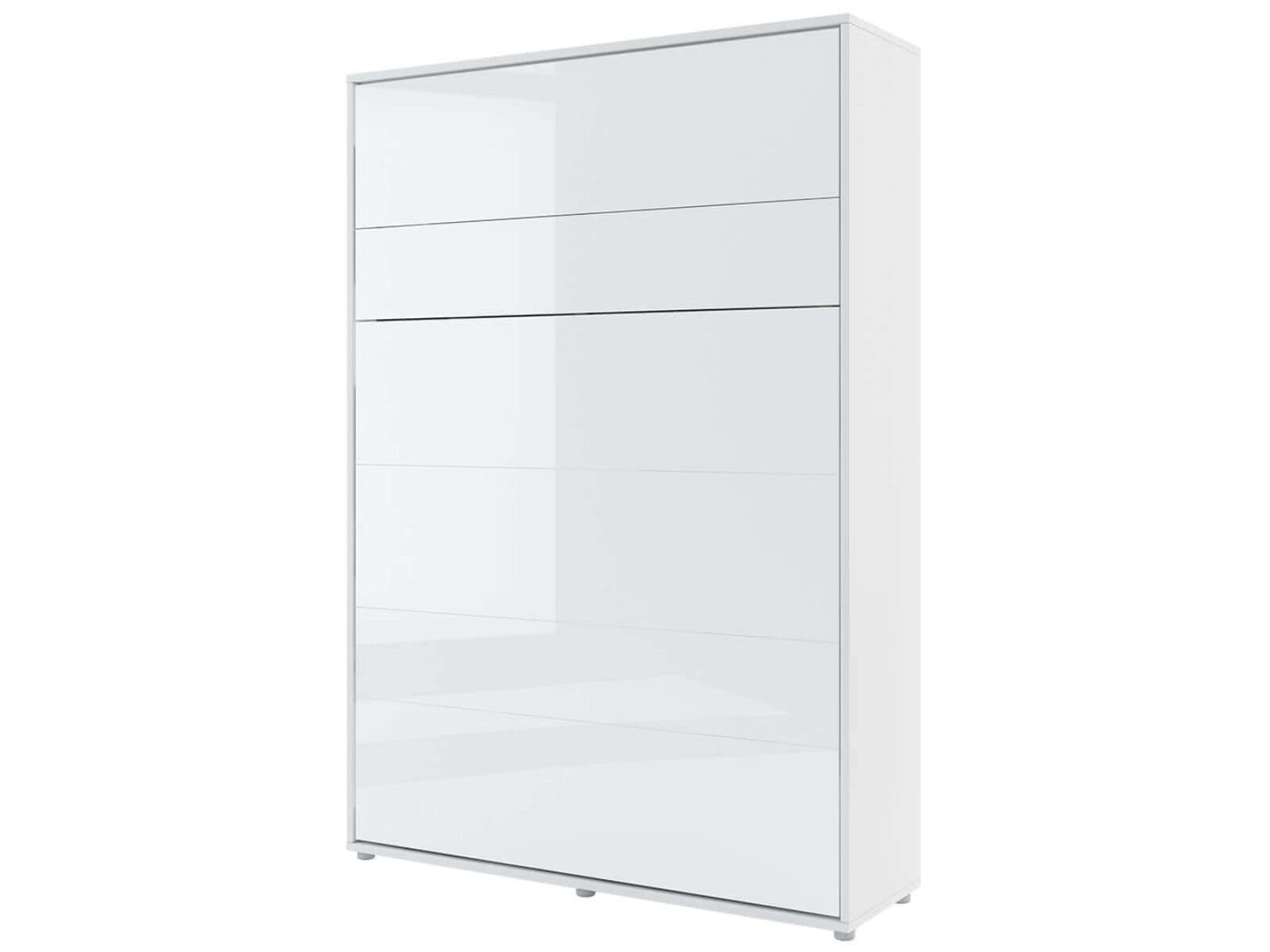 Opklapbed CONCEPTION PRO 140x200 cm wit/hoogglans wit (verticaal)