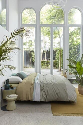 Beddinghouse Beddinghouse Dekbedovertrek Bernou Groen 200x200/220 cm