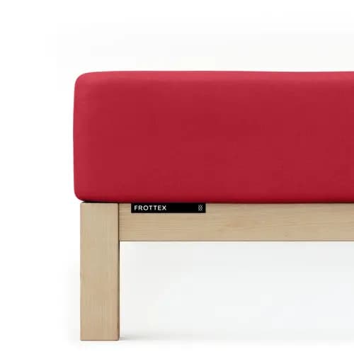 Schlafgut Schlafgut Badstof Hoeslaken XL - 180x200 - 200x200 285 Red Deep