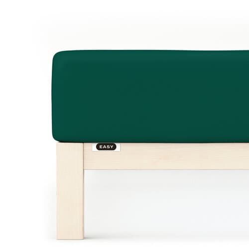 Schlafgut Schlafgut EASY Jersey Elasthan Hoeslaken M - 120x200 - 130x220 690 Green Deep