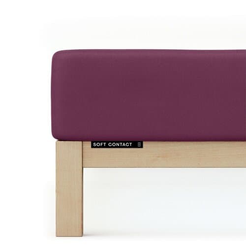Schlafgut Schlafgut Soft Contact Jersey Flanel Hoeslaken L - 140x200 - 160x200 542 Purple Deep